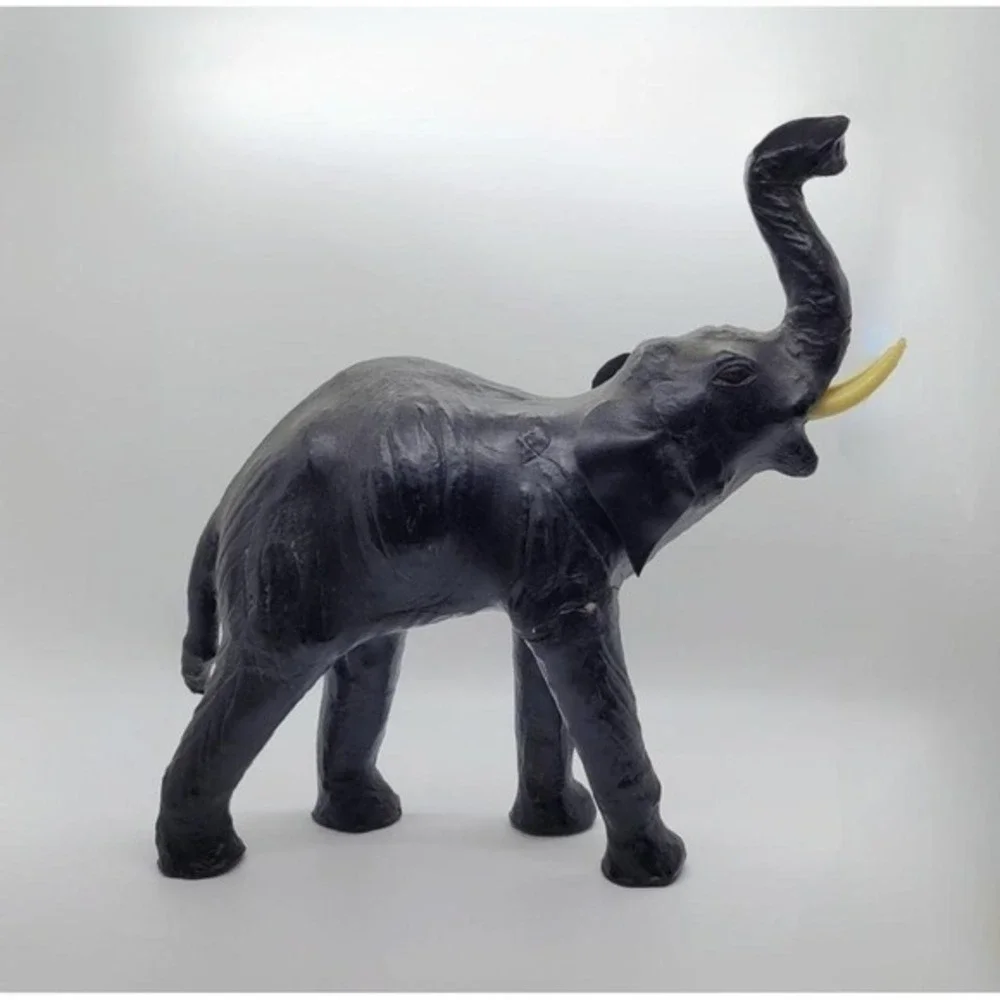 Vintage Leather Wrapped‎ Elephant